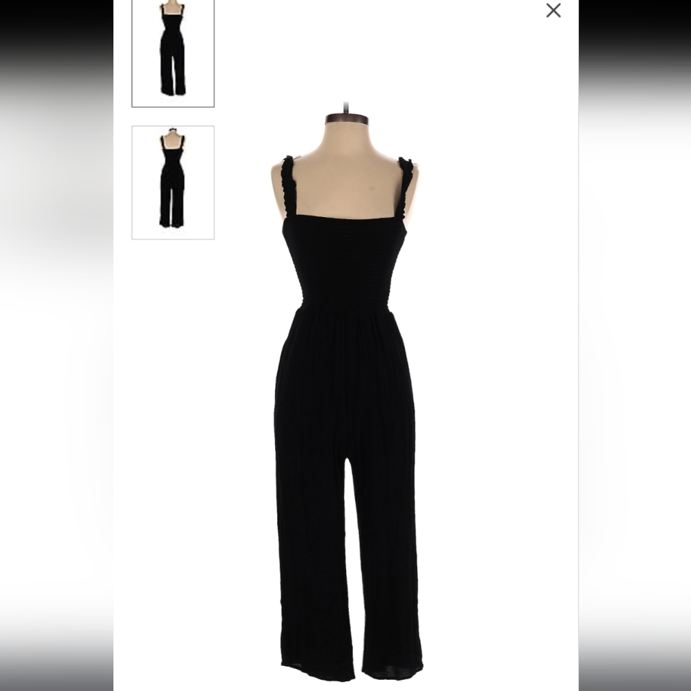 Aritzia Wilfred Chianti Smocked Jumpsuit